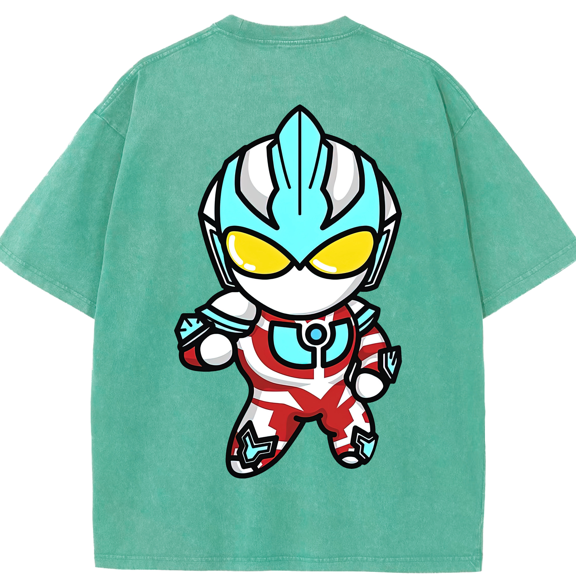（画像用） ウルトラマン Ultraman 綿100% ヴィンテージ風 半袖Tシャツ（背面プリント）